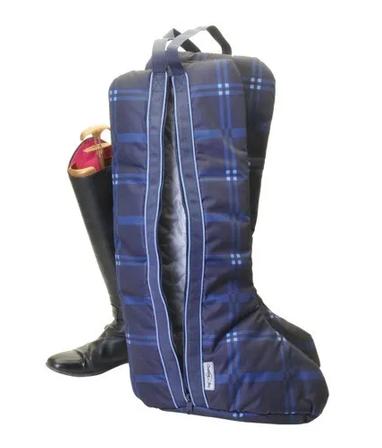 Quilted Lined Boot Bag BLUENOTE_PLAID