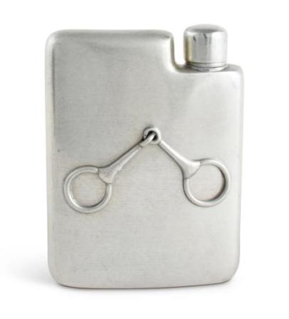 Equestrian Pewter Flask