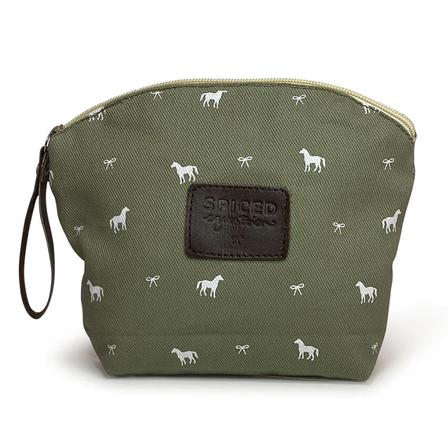 Pony Print Makeup Bag OLIVE