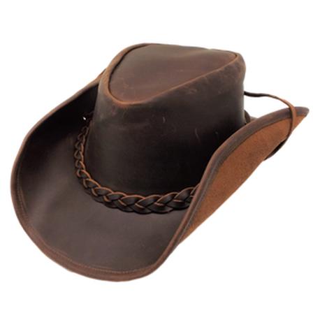 Denali Leather Hat BROWN