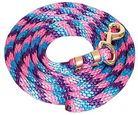 Poly Lead Rope with Bolt Snap TURQ/PINK/PURP