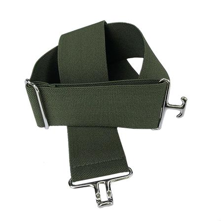 ACE Equestrian Belt with Silver Surcingle Buckle OLIVE