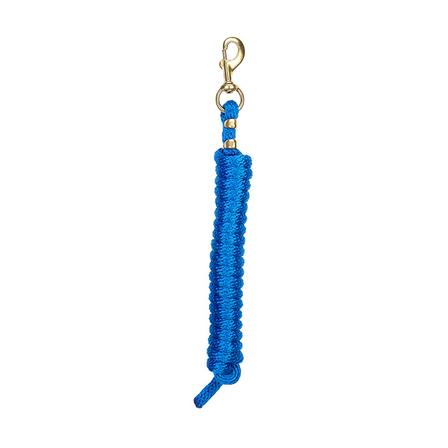 Poly Lead Rope with Brass Snap - 10' BLUE