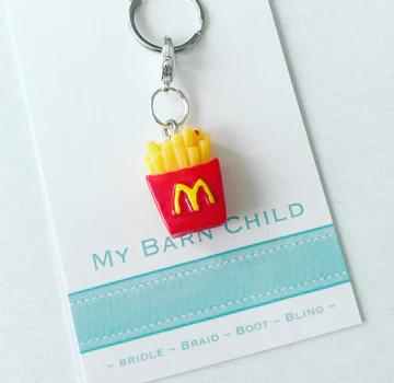 French Fries Bridle Charm