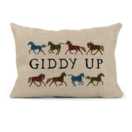 Giddy Up Throw Pillow