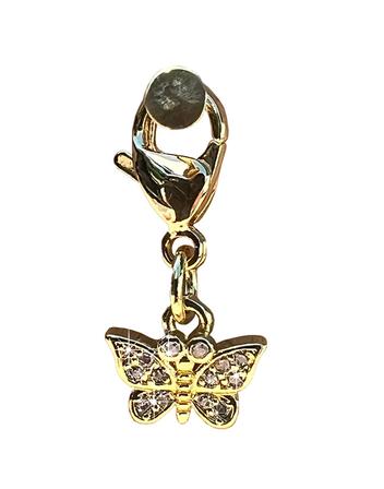 Sparkly Butterfly Braid Charm