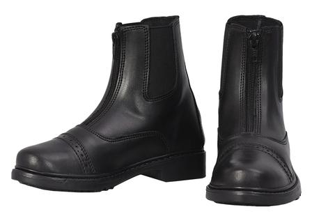 Children's Starter Front-Zip Paddock Boots BLACK