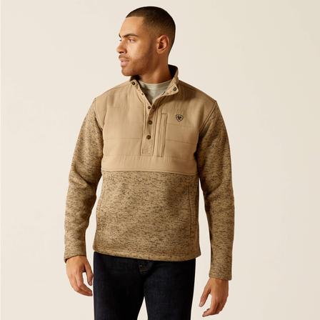 Caldwell Reinforced Snap Sweater CHINCHILLA