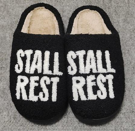 Stall Rest Slippers BLACK