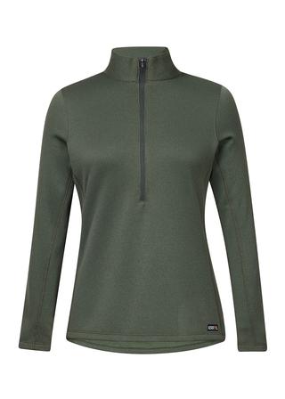 Rhythm Fleece Half Zip Top OLIVE