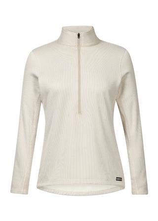 Rhythm Fleece Half Zip Top VANILLA