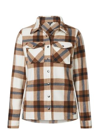 Alpine Fleece Snap Front Barn Shirt VANILLA/NUTMEG