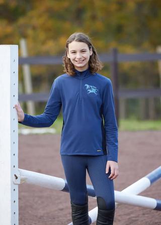 Kids In Stride 1/4 Zip Fleece Tech Top