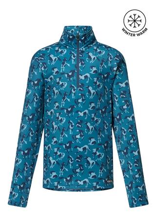 Kids On Course 1/4 Zip Fleece Tech Top ATLANTIC_MOD_MARES