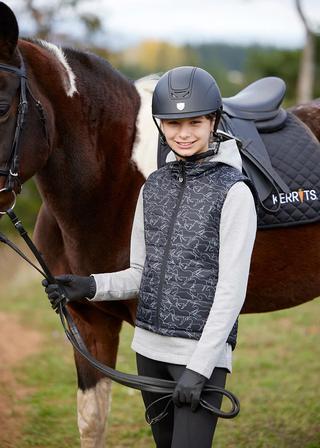 Kids Round Up Reversible Quilted Riding Vest