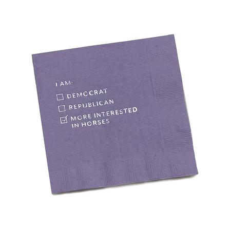 Cocktail Napkins - Interested in Horses