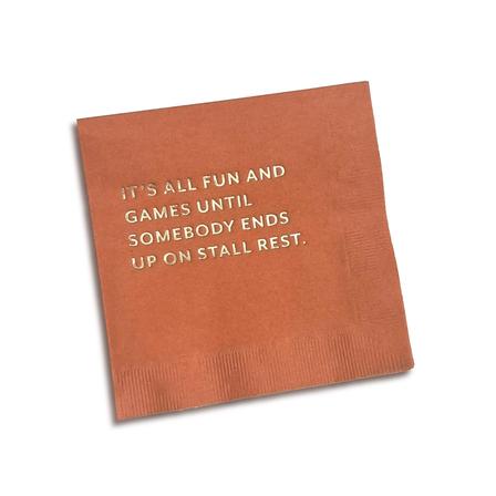 Cocktail Napkins - Stall Rest