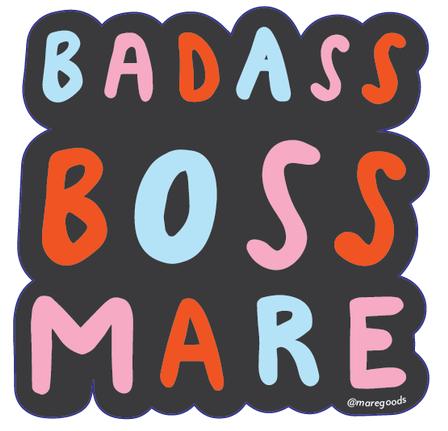 Badass Boss Mare Sticker