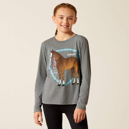 Champion Pony Long Sleeve T-Shirt HEATHER_GREY