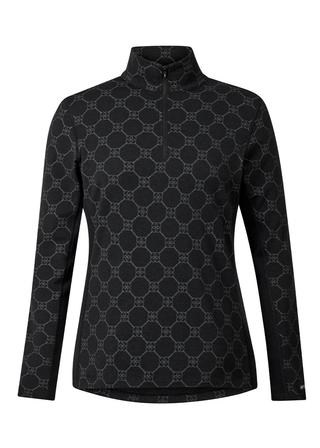 Stable Temp Merino Wool Quarter Zip Top BLACK_BIT_LINKS