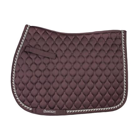 Quilted Satin AP Saddle Pad DEEPEST_PLUM