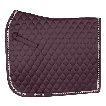 Quilted Satin Dressage Pad DEEPEST_PLUM