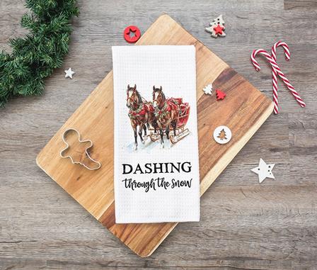 Dashing Through the Snow | Kitchen Towels