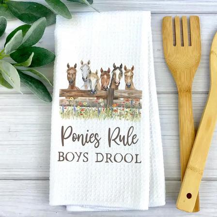 Ponies Rule | Kitchen Towel