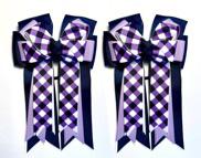 Purple Crisscross Show Bows