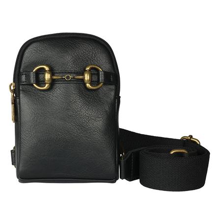 Snaffle Bit Crossbody Phone Bag BLACK