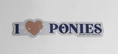 I LOVE PONIES Sticker