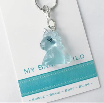 Glow in the Dark Unicorn Bridle Charm BLUE