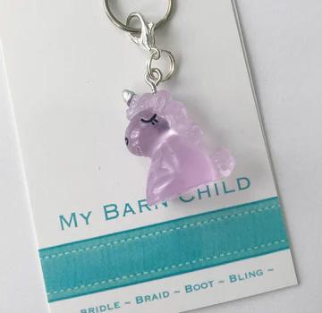 Glow in the Dark Unicorn Bridle Charm