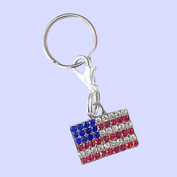 USA Flag Bridle Charm