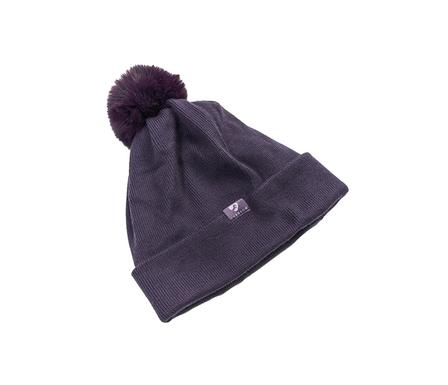 Fleece Lined Bobble Hat PURPLE