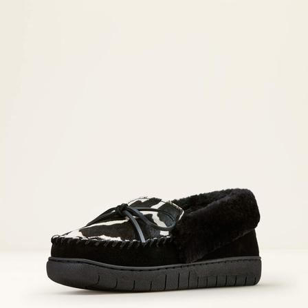 Women's Ivy Moccasin Slipper BLACK_PONY