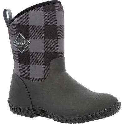 Women's Muckster II Mid Fleece Boot BLACK/GREY_PLAID