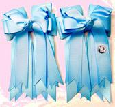 Blue Shimmer Show Bows