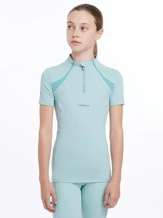 Young Rider Short Sleeve Mia Mesh Base Layer AQUA