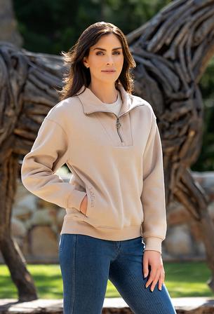 Keira Quarter Neck Sweatshirt