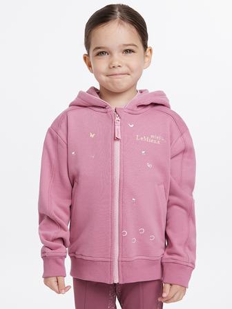 Mini Charlie Zip Through Hoodie PEONY