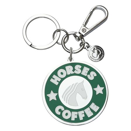 Horses + Coffee Keychain