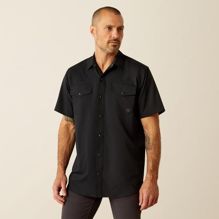 VentTEK Western Fitted Shirt - Men's BLACK