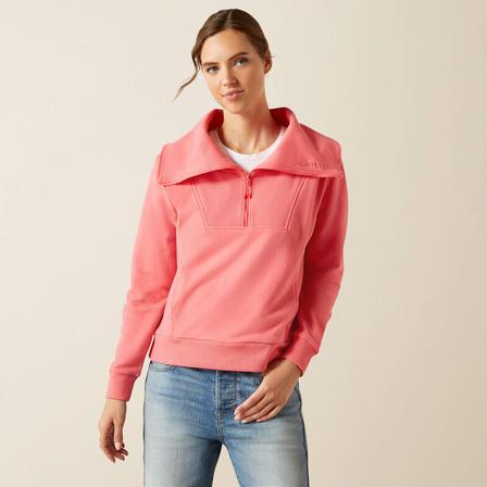 Fern 1/2 Zip Sweatshirt CORAL_PARADISE