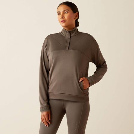 Breathe 1/2 Zip Sweatshirt PLUM_GREY