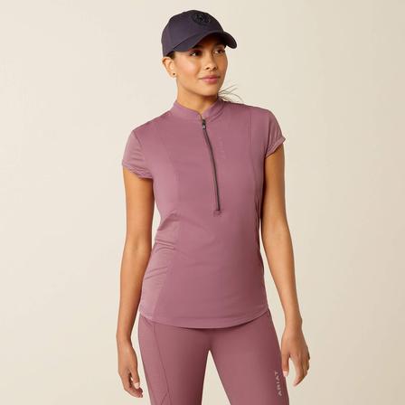 Breathe 1/2 Zip Cap Sleeve Shirt