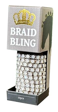 Spiced Equestrian Rhinestone Braid Bling ALABASTER