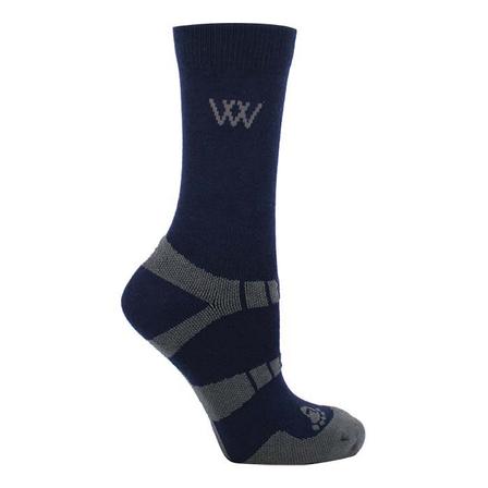 Bamboo Riding Sock NAVY/GREY