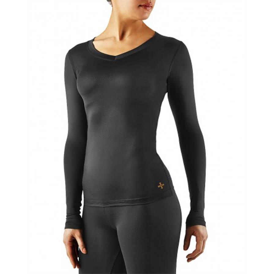 Tommie Copper Womens Core Compression Long Sleeve V Neck Shirt