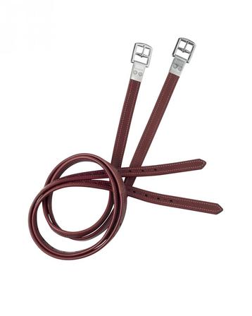 Prestige Non-Stretch Stirrup Leathers 120cm TOBACCO